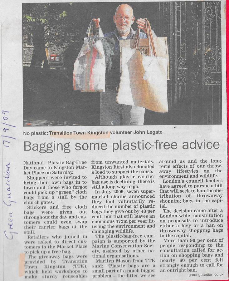 Plastic-bag-free Day in the news